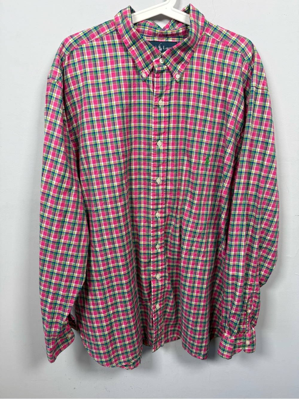 Polo Ralph Lauren Men's Plaid Button Down Shirt Long Sleeve Size 2XB